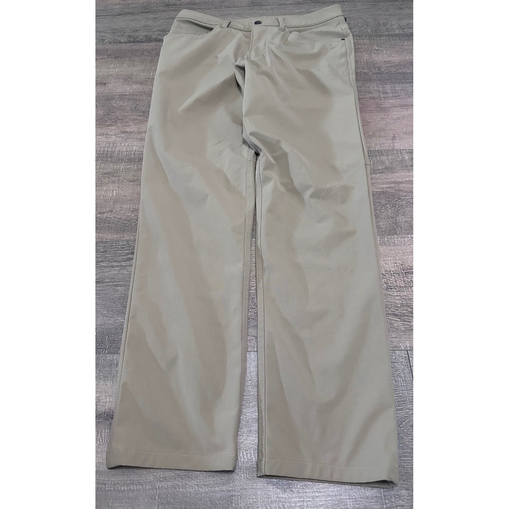 Lululemon Pant Classic Khaki Straight Leg Technical Trousers 31x30